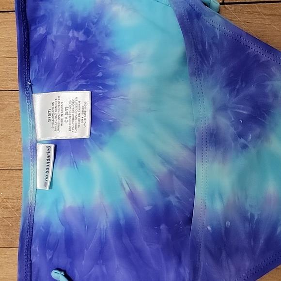 Tye dyed bikini teal & purple Sz S (5-7) - Picture 5 of 6
